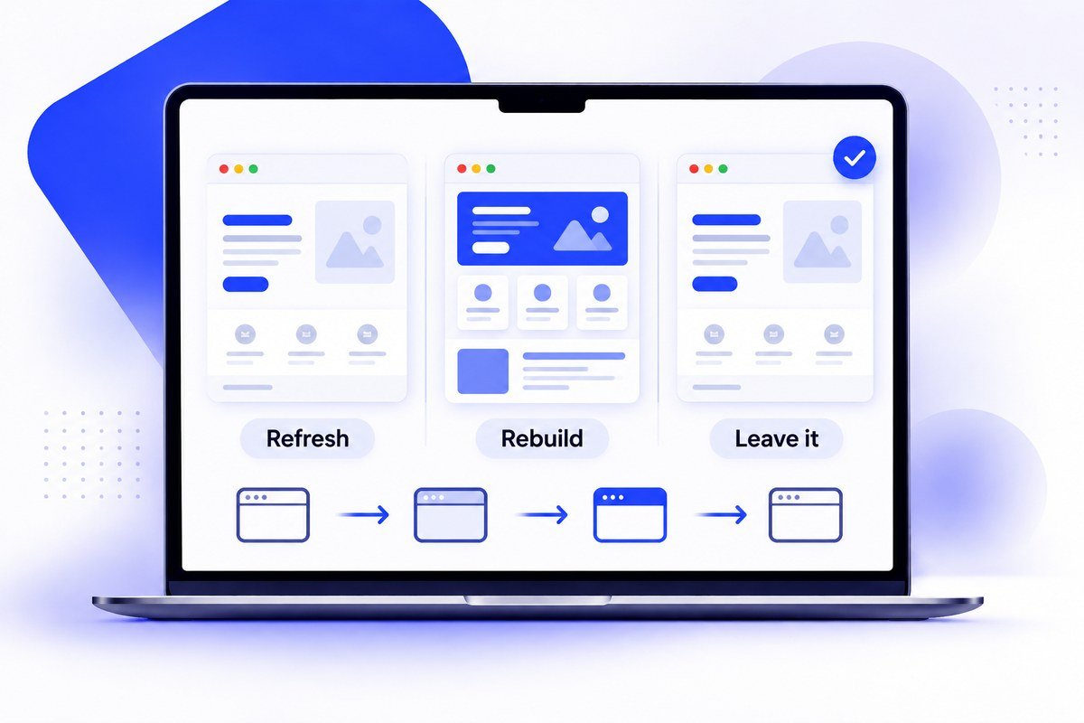 Does Your Site Need a Redesign, a Rebuild, or Neither?